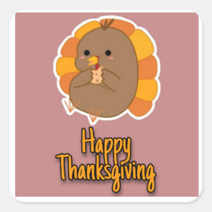 Thanksgiving turkey sticker