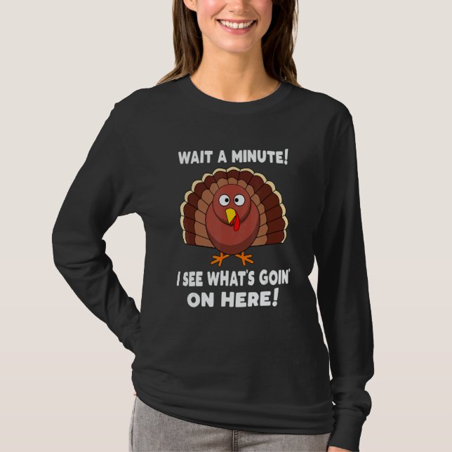 Thanksgiving  Turkey Stuffing Humor T-Shirt (Front)