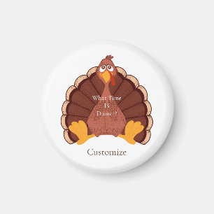 Thanksgiving Turkey Thunder_Cove  Acrylic Print Magnet