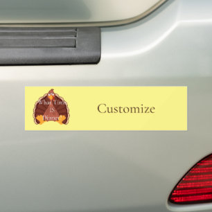 Thanksgiving Turkey Thunder_Cove   Bumper Sticker