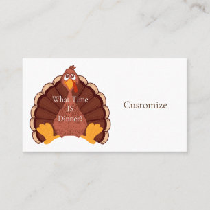 Thanksgiving Turkey Thunder_Cove Business Card