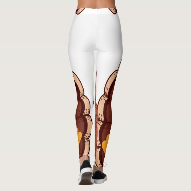 Thanksgiving Turkey Thunder_Cove   Leggings (Back)