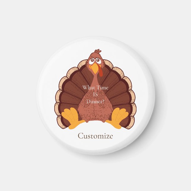Thanksgiving Turkey Thunder_Cove  Magnet (Front)