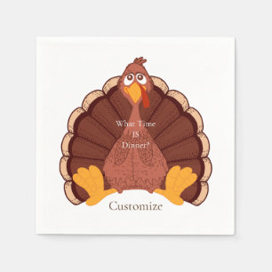 Thanksgiving Turkey Thunder_Cove   Napkin