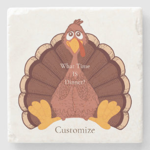 Thanksgiving Turkey Thunder_Cove   Stone Coaster