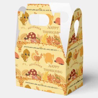 Thanksgiving Turkey to Dinner Fun design Favour Box
