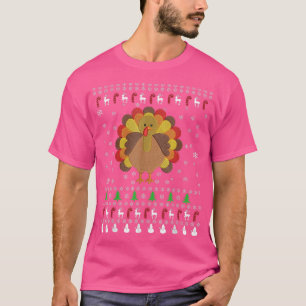 Thanksgiving Turkey Ugly Christmas Sweater Style 