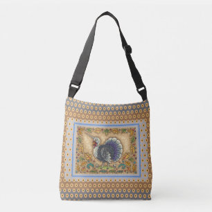 THANKSGIVING TURKEY UNICORN, WHIMSICAL FANTASY CROSSBODY BAG