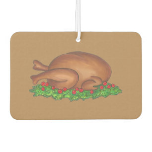 Thanksgiving Turkey w/ Cranberries Dinner Foodie Car Air Freshener