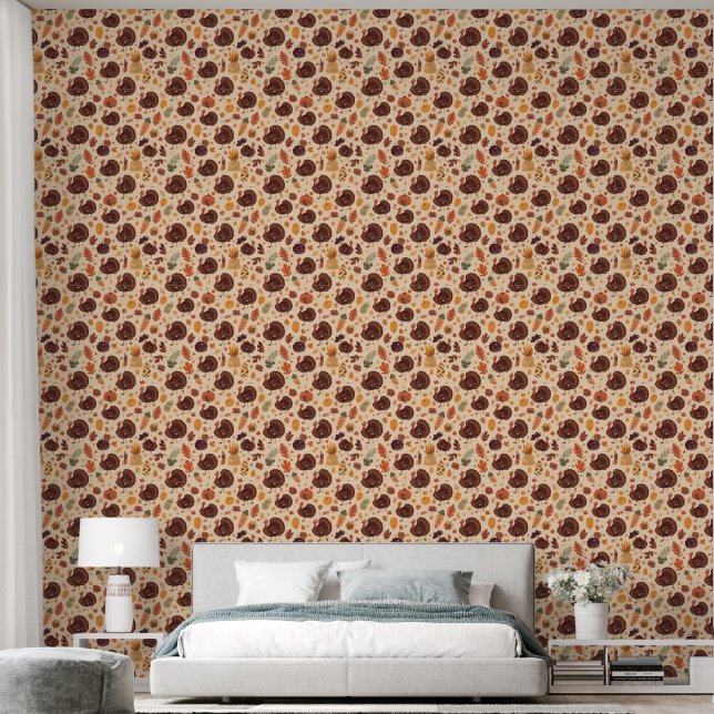 Thanksgiving Turkey Wallpaper (Bedroom)