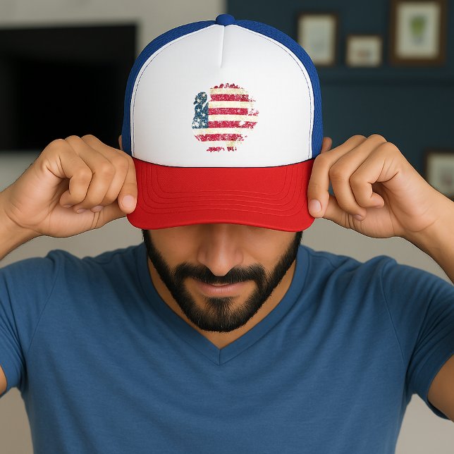 Thanksgiving Turkey With American Flag Trucker Hat (Creator Uploaded)
