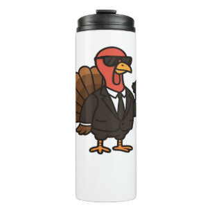 Thanksgiving Turkey with Pumpkin Pie Essential T-S Thermal Tumbler