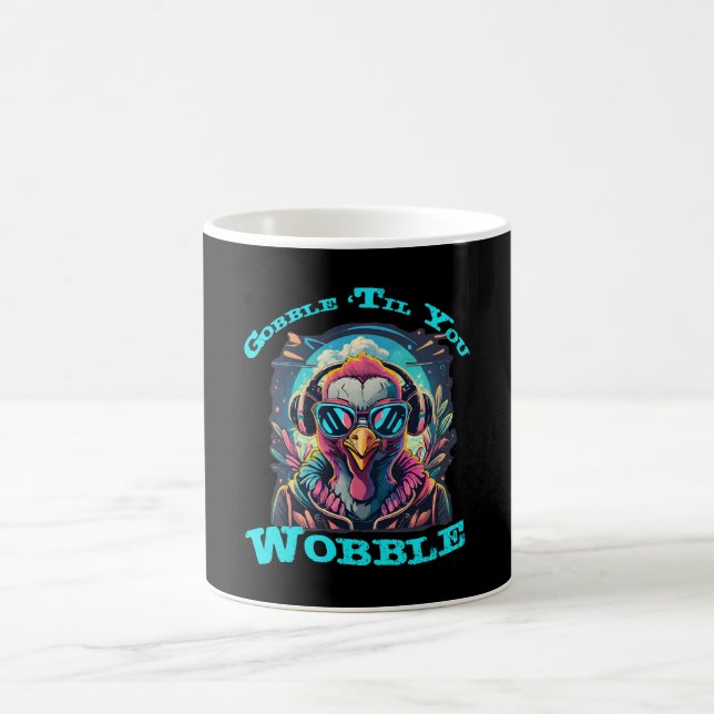 Thanksgiving Turkey Wobble Coffee Mug (Center)