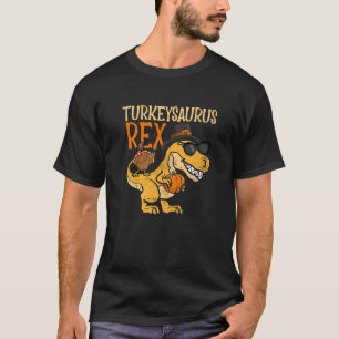 Thanksgiving Turkeysaurus Rex Dab Turkey Dino Todd T-Shirt