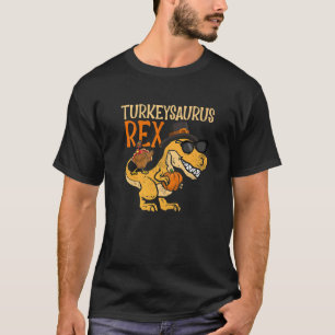 Thanksgiving Turkeysaurus Rex Dab Turkey Dino Todd T-Shirt
