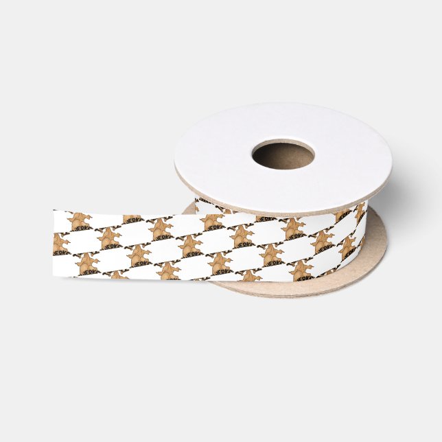 Thanksgiving Twerkey Ribbon Satin Ribbon (Spool)