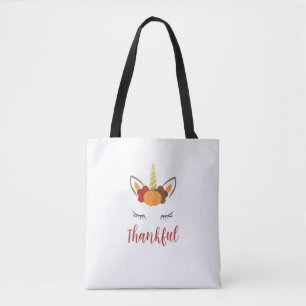 Thanksgiving Unicorn Family Outfit Tote Bag