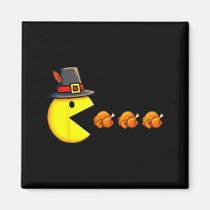 Thanksgiving Video Game Eating Turkey Gamer Men Wo Magnet