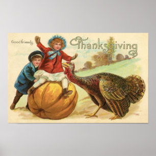 Thanksgiving Vintage Poster