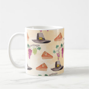 thanksgiving watercolor coffee mug