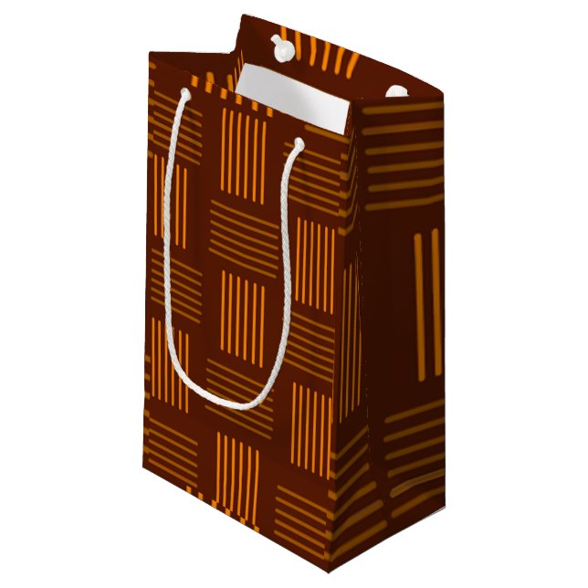 Thanksgiving Weave  Small Gift Bag (Front Angled)