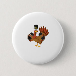 Thanksgiving Weightlifting Mum Dad Funny Workout T 6 Cm Round Badge