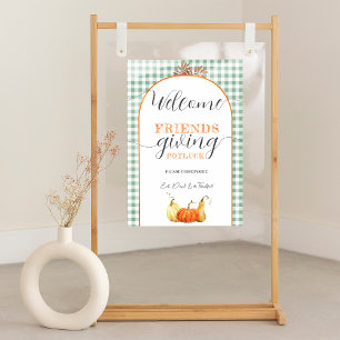Thanksgiving Welcome Sign, Friends Giving Dinner Poster