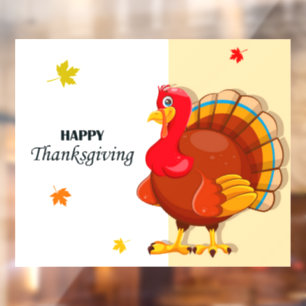 Thanksgiving Window Cling