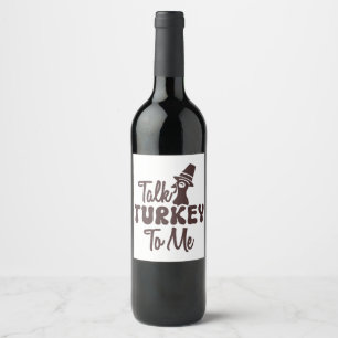 Thanksgiving  wine label