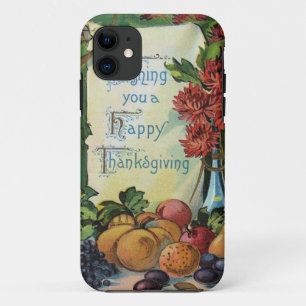 Thanksgiving Wishbone Fruit Vase Flowers Case-Mate iPhone Case