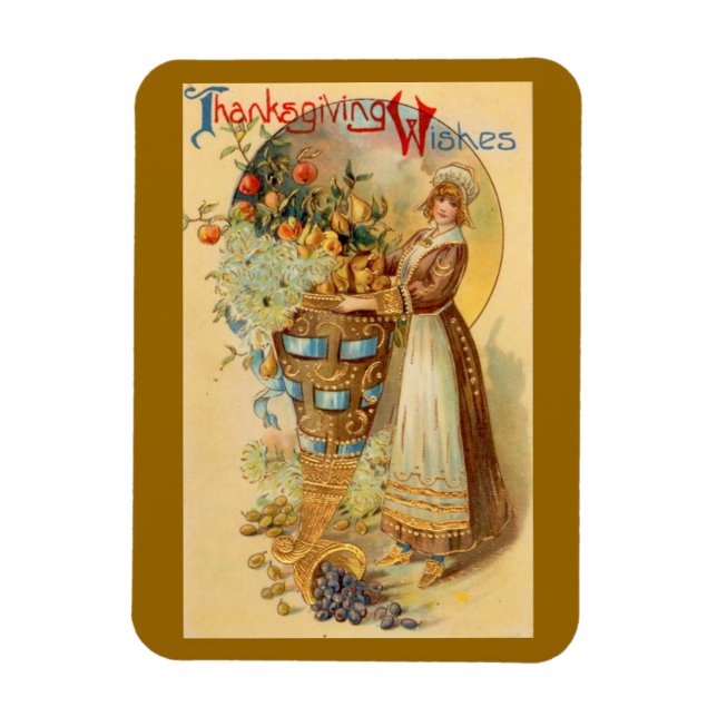 Thanksgiving Wishes Magnet (Vertical)