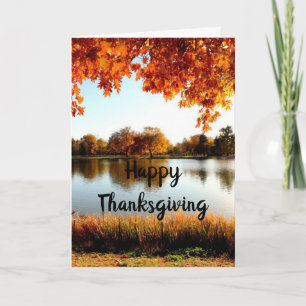 THANKSGIVING WISHES TO FAMILY AND FRIENDS CARD