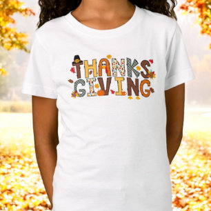 Thanksgiving with Festive Elements T-Shirt
