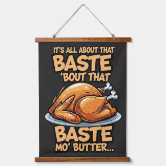 Thanksgiving Wood Topped Wall Tapestry