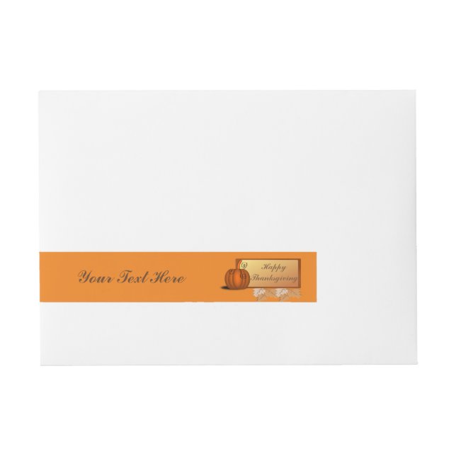 Thanksgiving Wrap Around Mailing Label (Front)