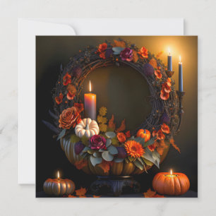 Thanksgiving Wreath Greeting Card