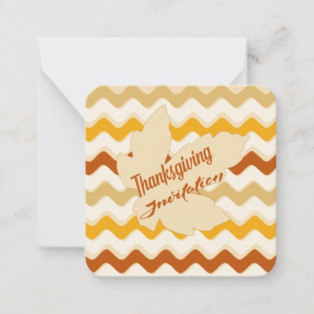 Thanksgivings Invitation  (Front)