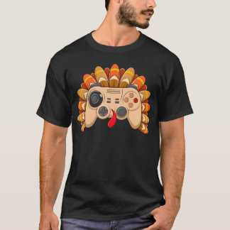 Thanksgivingurkey Gaming Controller Gamer funny gi T-Shirt