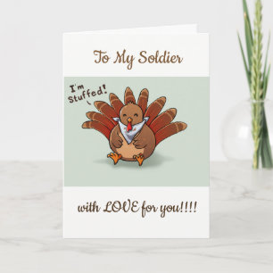 **THANKSGIVNG** TO MY **SOLDIER** WITH LOVE HOLIDAY CARD