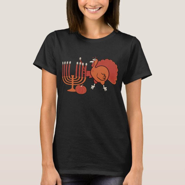 Thanksgivukkah Turkey T-Shirt (Front)