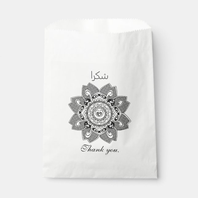 Thankyou ش ك ر ا favour bags (Front)