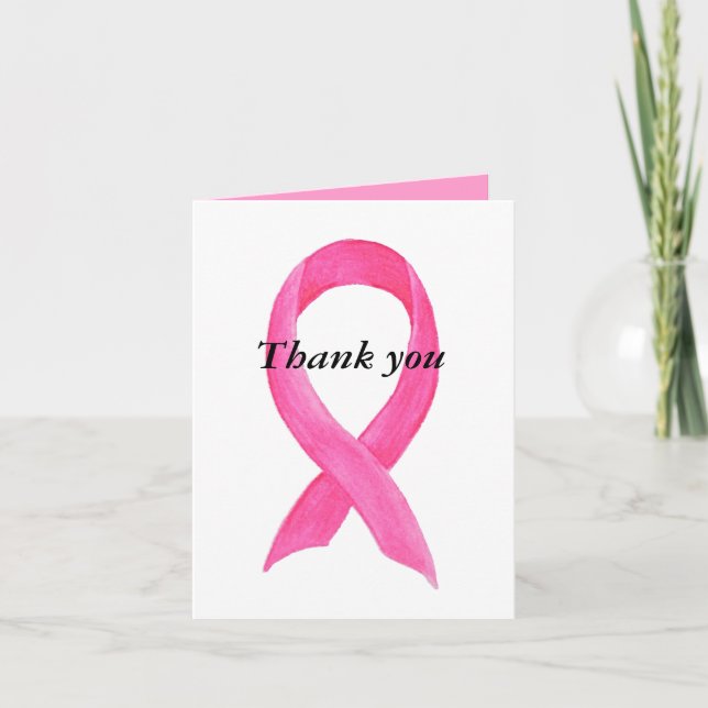 Thankyou for contribution to Cancer Research Thank You Card (Front)