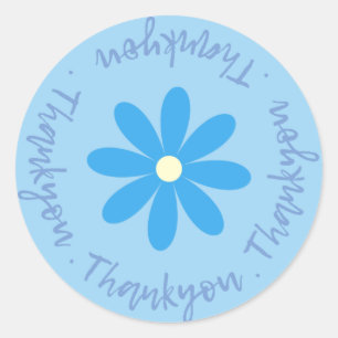 Thankyou With Flower Sticker