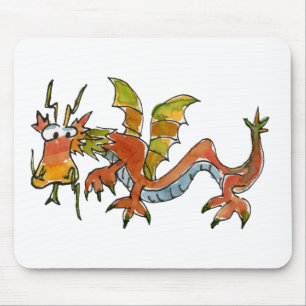 Thar Be Dragons Mouse Pad