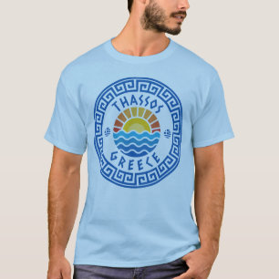 Thassos Island, Greece - Light Blue Men's T-Shirt