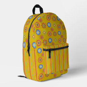 That 70’s Look Print Cut Sew Backpack