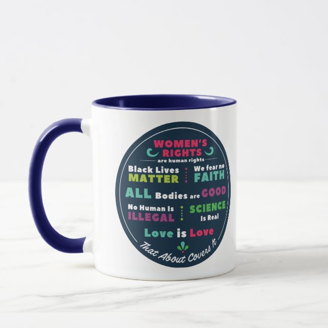 That About Covers It Progressive Mug (Left)