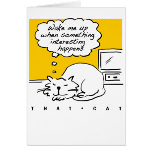 That Cat cartoon. Sleeping cat.