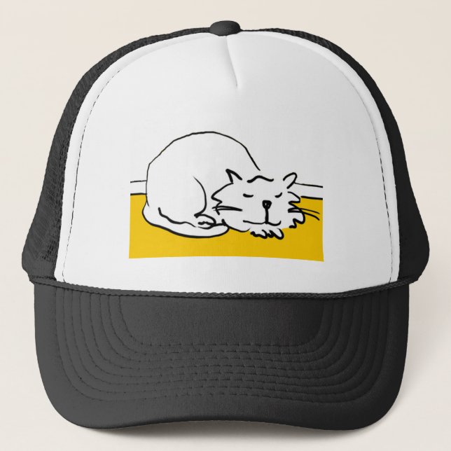 That Cat is sleeping. Trucker Hat (Front)