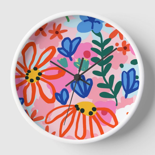 That Floral Summer Kinda Feeling Clock (Front)